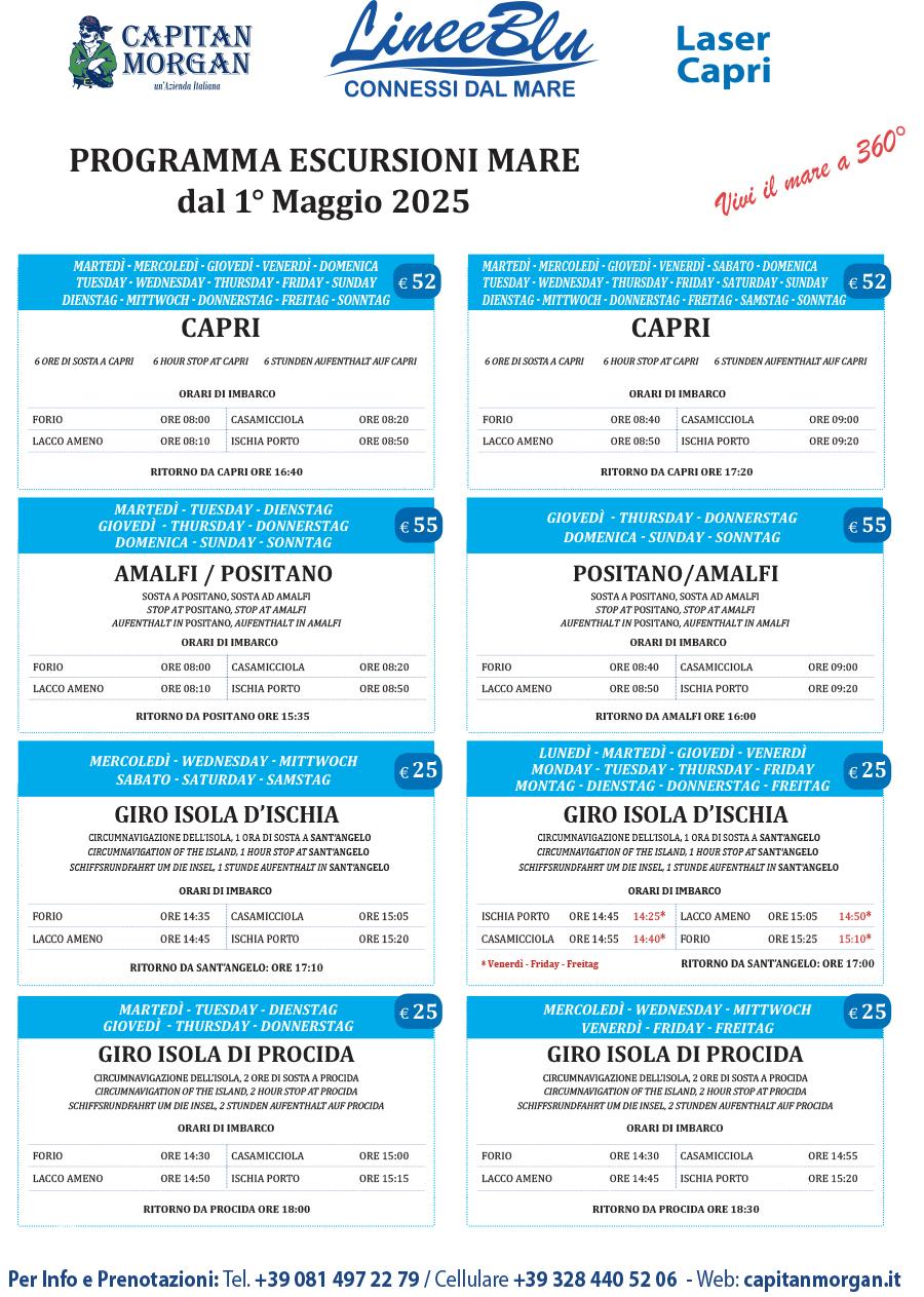 PROGRAMMA ESCURSIONI MARE DAL 1 APRILE VERSIONE INFORMATIVA